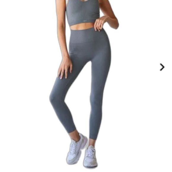 SET Active Scupltflex Leggings *Gray/Blue Slate - Picture 1 of 9